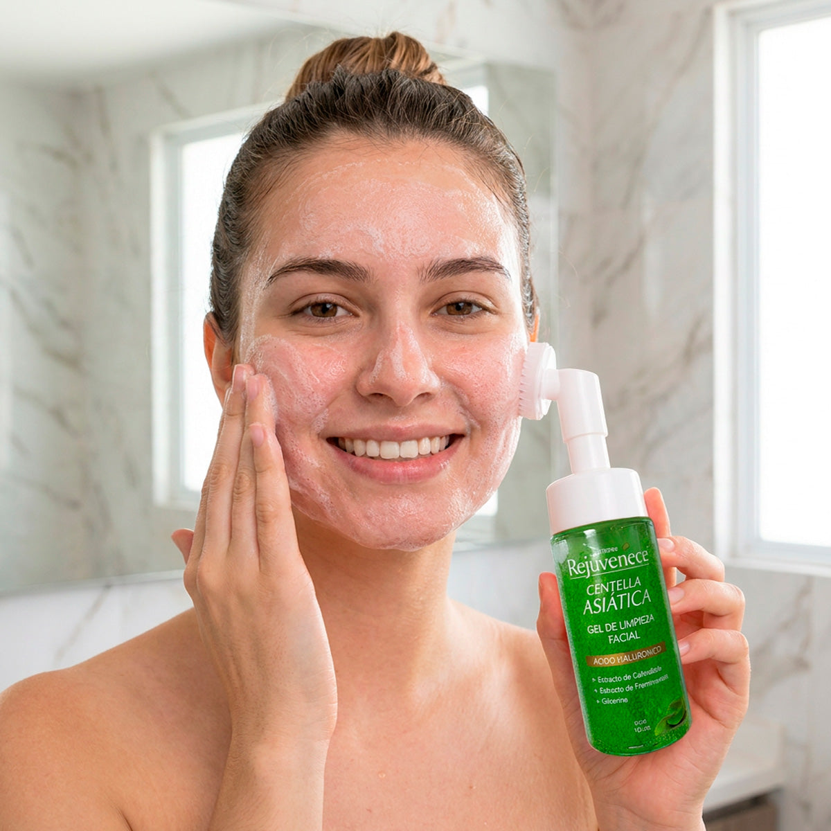 Gel de Limpieza Extracto de Centella Asiática con Ácido Hialurónico 100ml - La Cooper