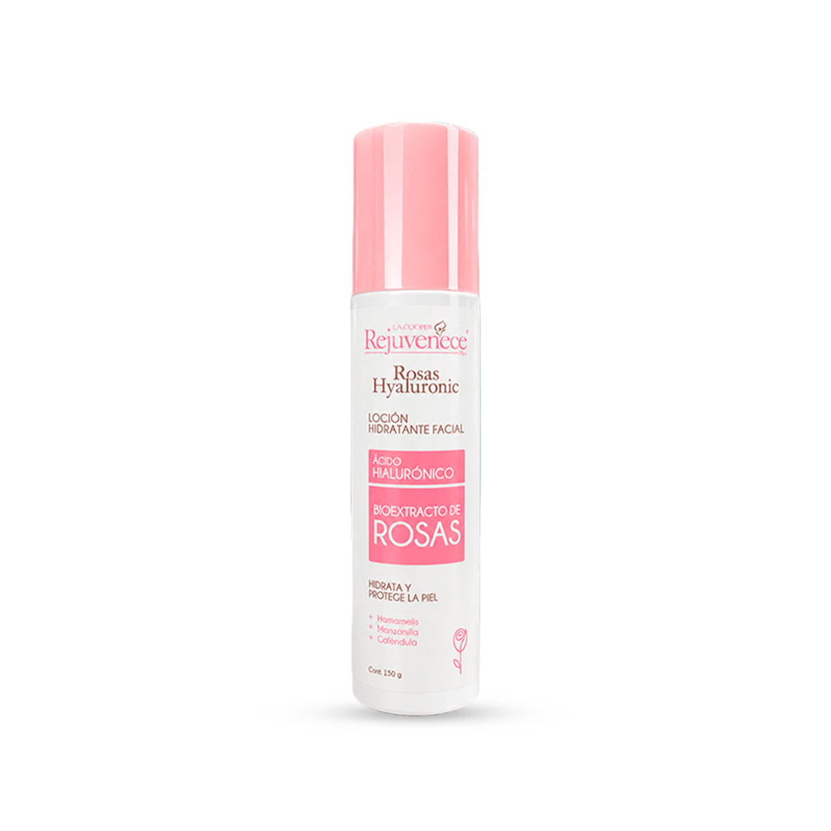 Loción Hidratante Facial con Ácido Hialurónico y Bioextracto de Rosas 150gr - LA COOPER