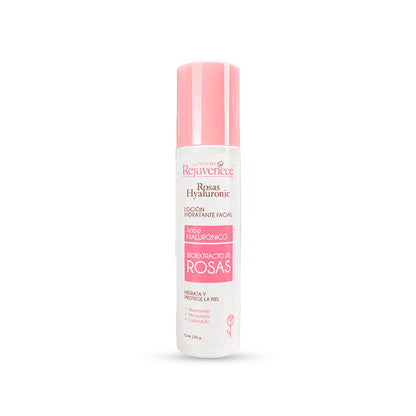 Loción Hidratante Facial con Ácido Hialurónico y Bioextracto de Rosas 150gr - LA COOPER