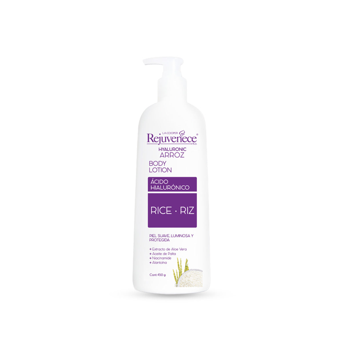 Crema Corporal Hialurónica de Arroz 450gr - LA COOPER