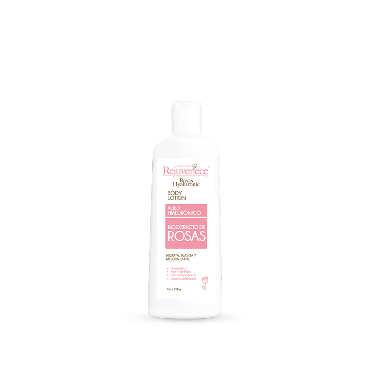 Crema Corporal con Ácido Hialurónico y Bioextracto de Rosas 150gr - LA COOPER