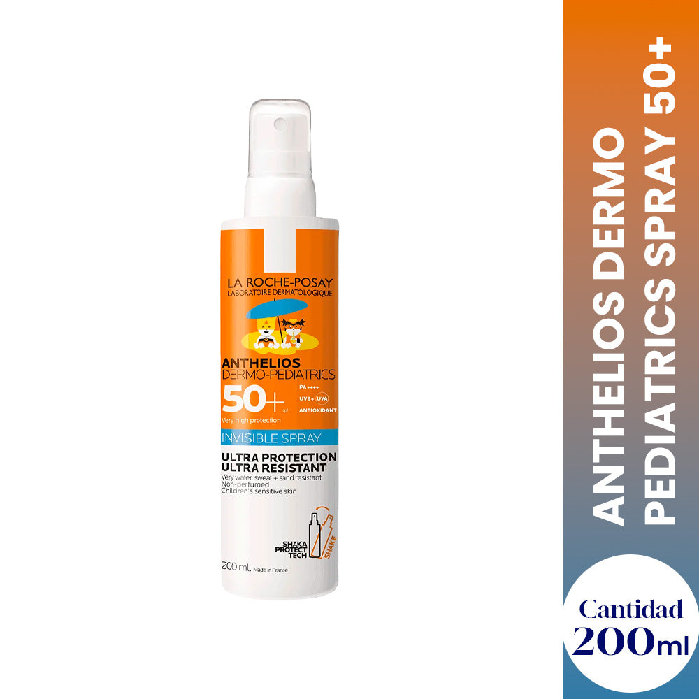 Protector Solar Anthelios Dermopedríatico Spray 50+ 200ML - LA ROCHE-POSAY