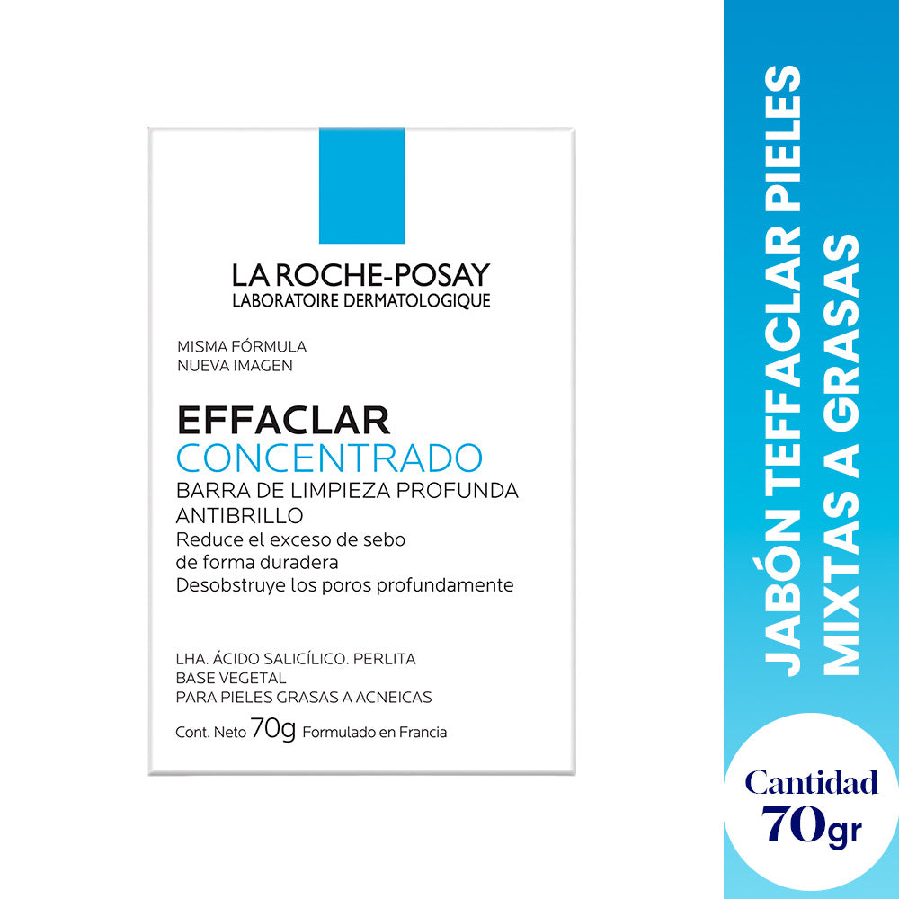 Jabón en Barra Effaclar Pieles Mixtas a Grasas 70gr - LA ROCHE-POSAY
