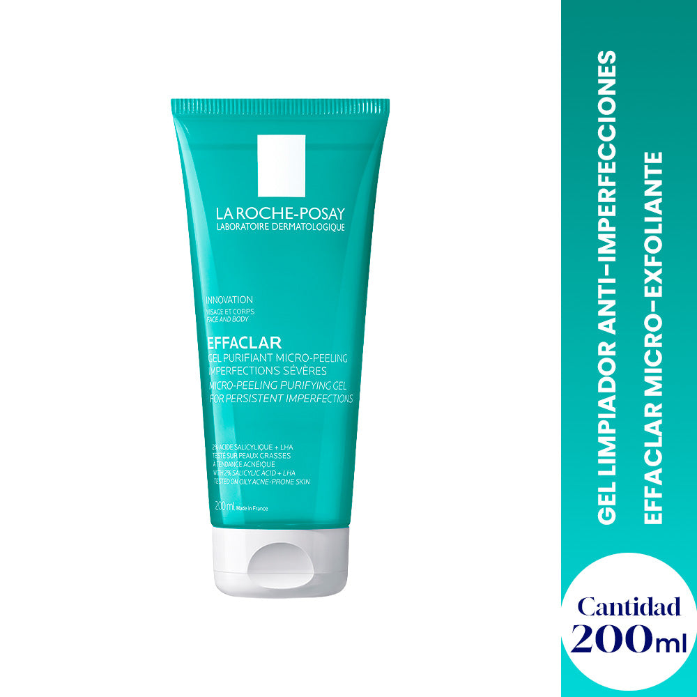 Gel Limpiador Anti-imperfecciones Effaclar Micro-exfoliante 200ml - LA ROCHE-POSAY