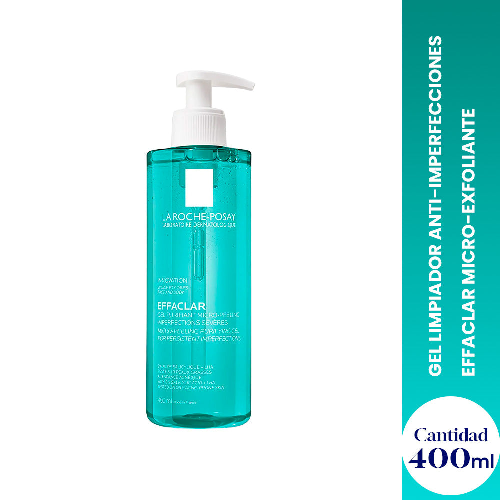 Gel Limpiador Anti-imperfecciones Effaclar Micro-exfoliante 400ml - LA ROCHE-POSAY