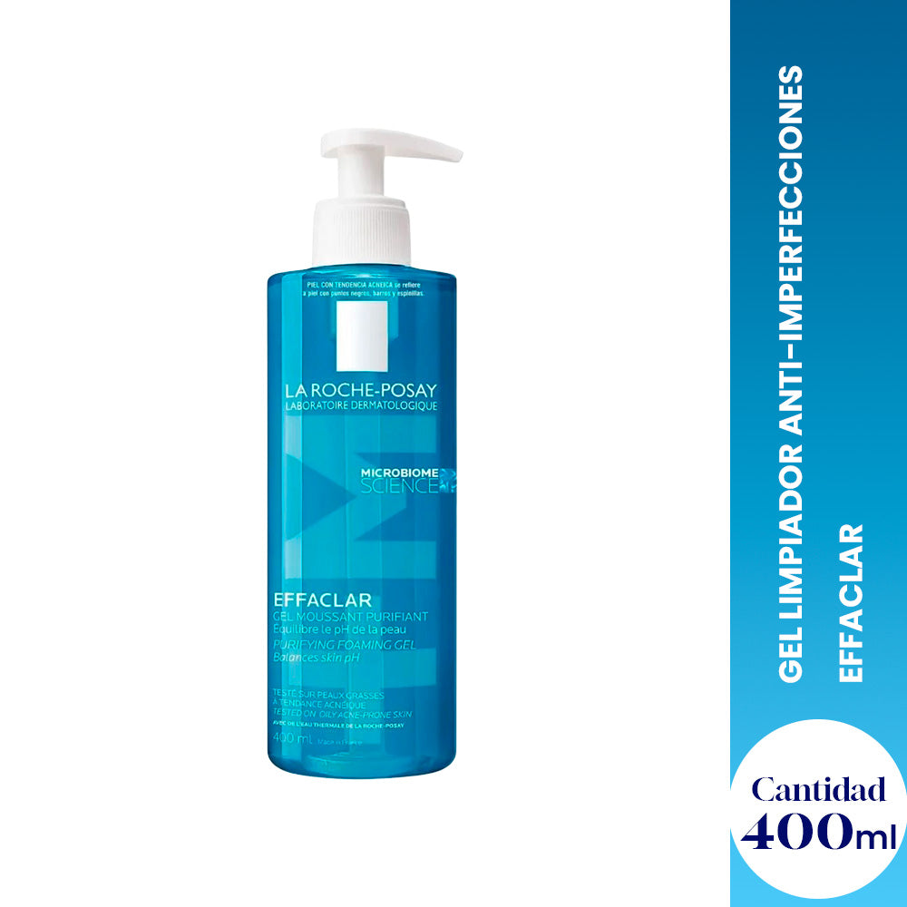 Gel Limpiador Effaclar Pieles Mixtas a Grasas 400ml - LA ROCHE-POSAY