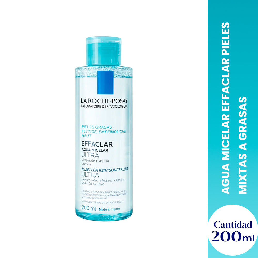 Agua Micelar Effaclar Pieles Mixtas a Grasas 200ml - LA ROCHE-POSAY