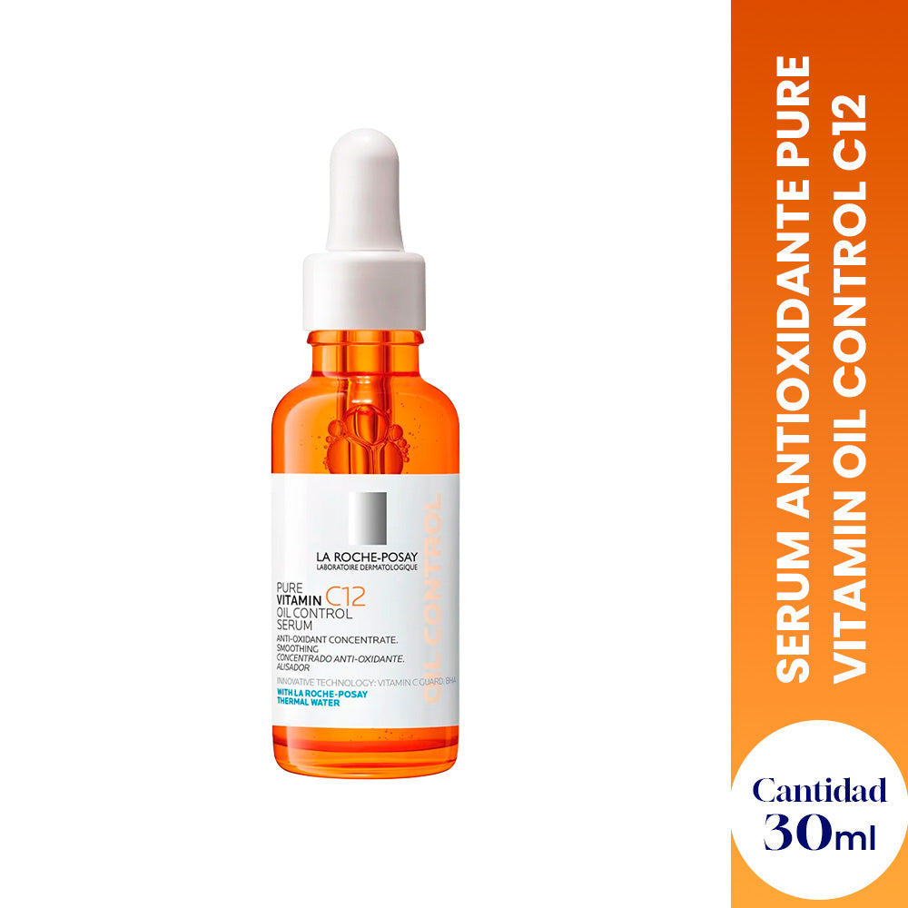 Serum Antioxidante Pure Vitamin Oil Control C12 30ml - LA ROCHE-POSAY