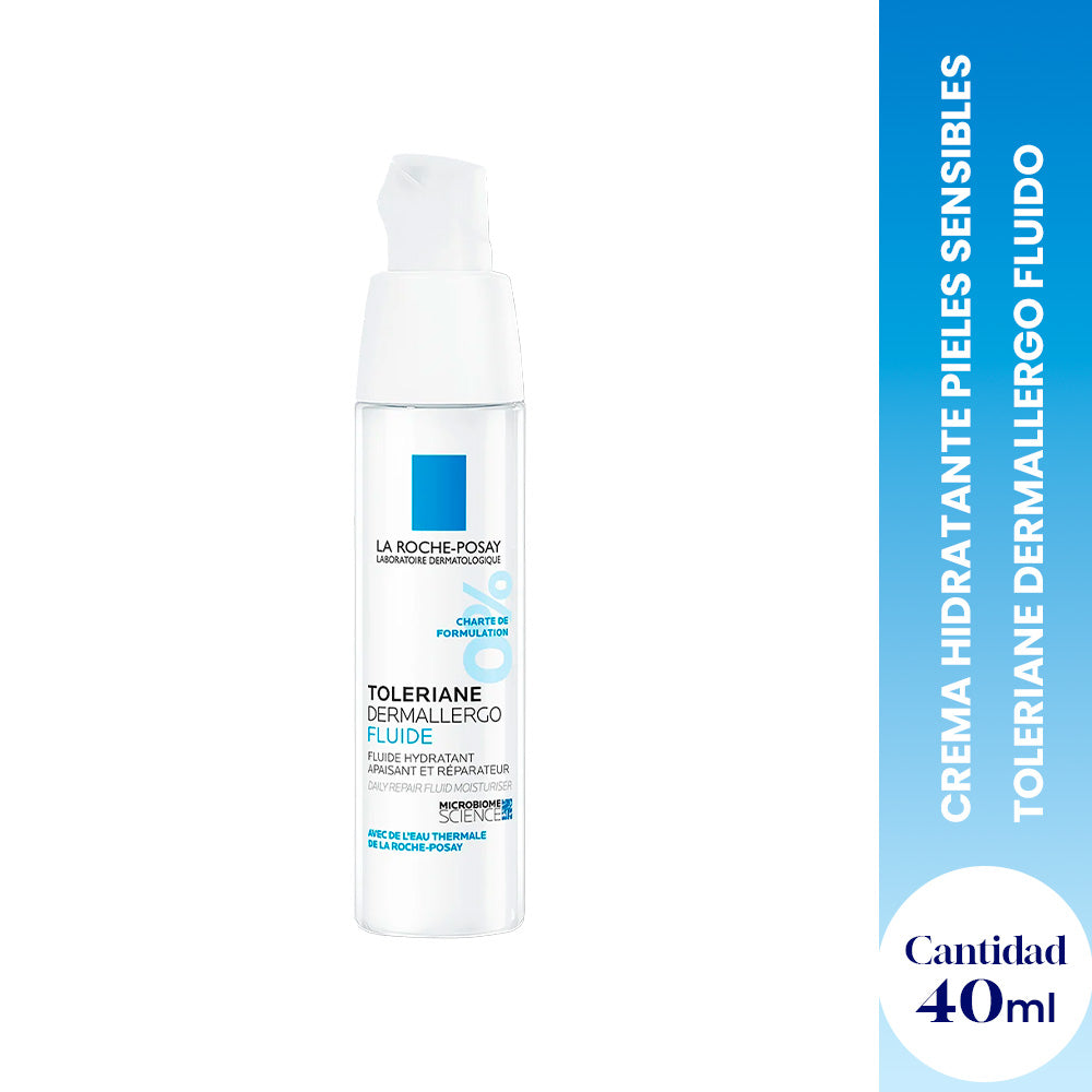 Crema Hidratante Pieles Sensibles Toleriane Dermallergo Fluido 40ml - LA ROCHE-POSAY