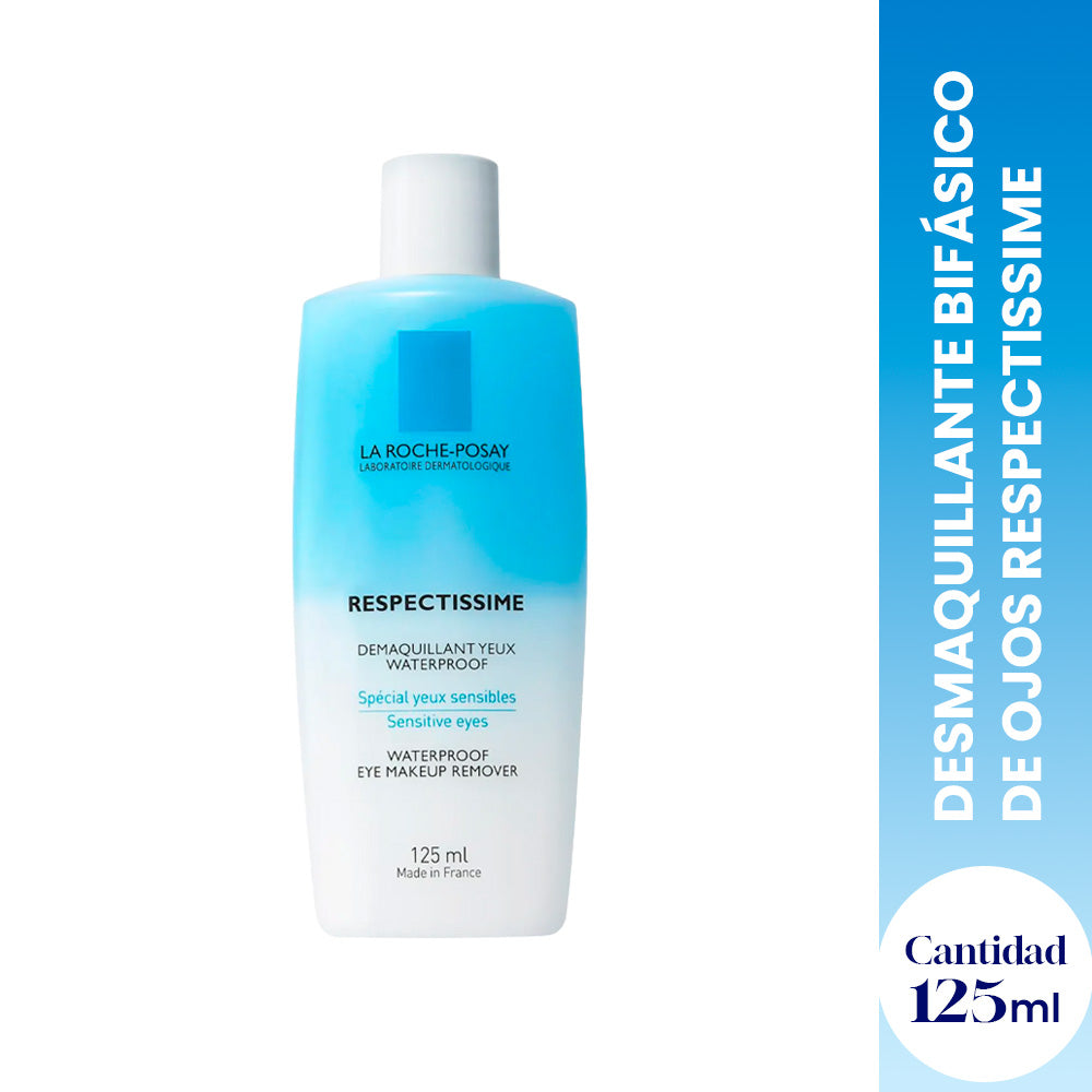 Desmaquillante Bifásico de Ojos Respectissime 125ml - LA ROCHE-POSAY