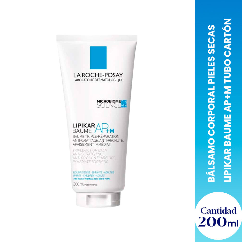 Bálsamo Corporal Pieles Secas Lipikar Baume AP+M Tubo Cartón 200mL - LA ROCHE-POSAY