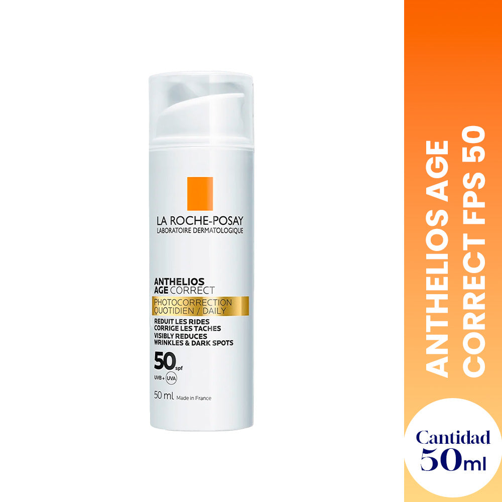 Protector Solar Anti-arrugas Anthelios Age Correct FPS 50 50ml - LA ROCHE POSAY