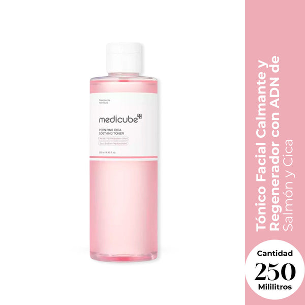 MEDICUBE PDRN Pink Cica Soothing Toner 250ml – Tónico Facial