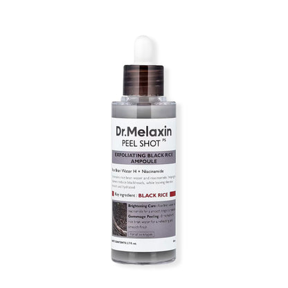 PEEL SHOT EXFOLIATING BLACK RICE AMPOULE 80ML - DR. MELAXIN