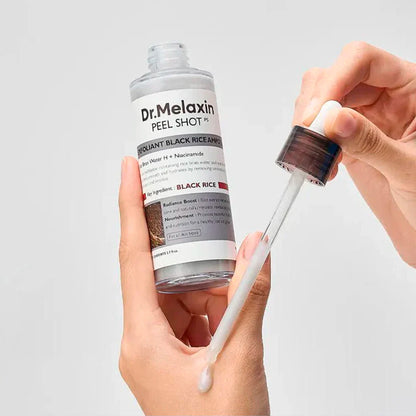 PEEL SHOT EXFOLIATING BLACK RICE AMPOULE 80ML - DR. MELAXIN