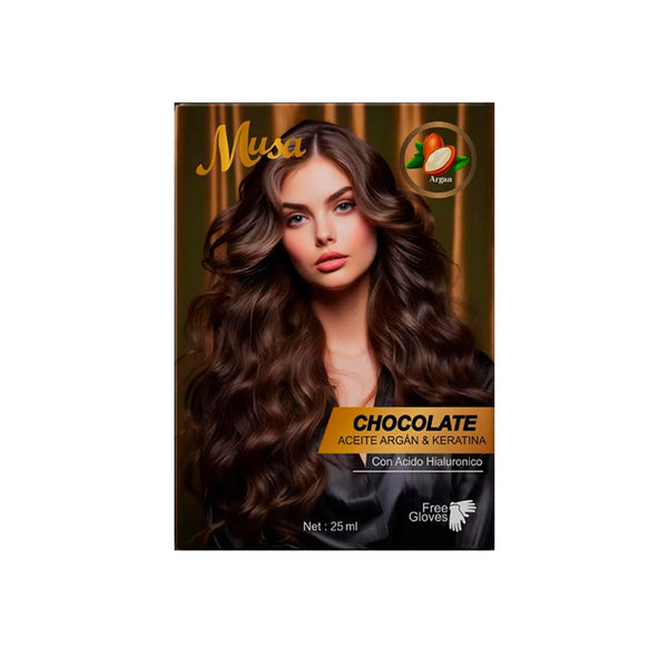 Shampoo Tinte Chocolate 5.4CH 25mlx10 en Sachets - Musa