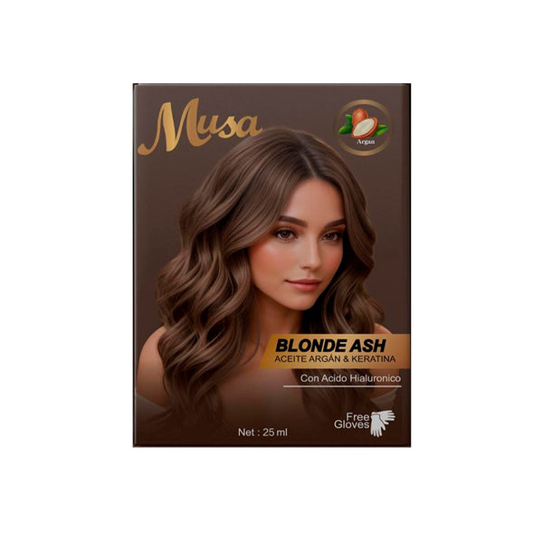 Shampoo Tinte Cenizo 7.1 25mlx10 en Sachets - Musa