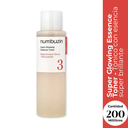 Numbuzin No.3 Super Glowing Essence Toner 200ml