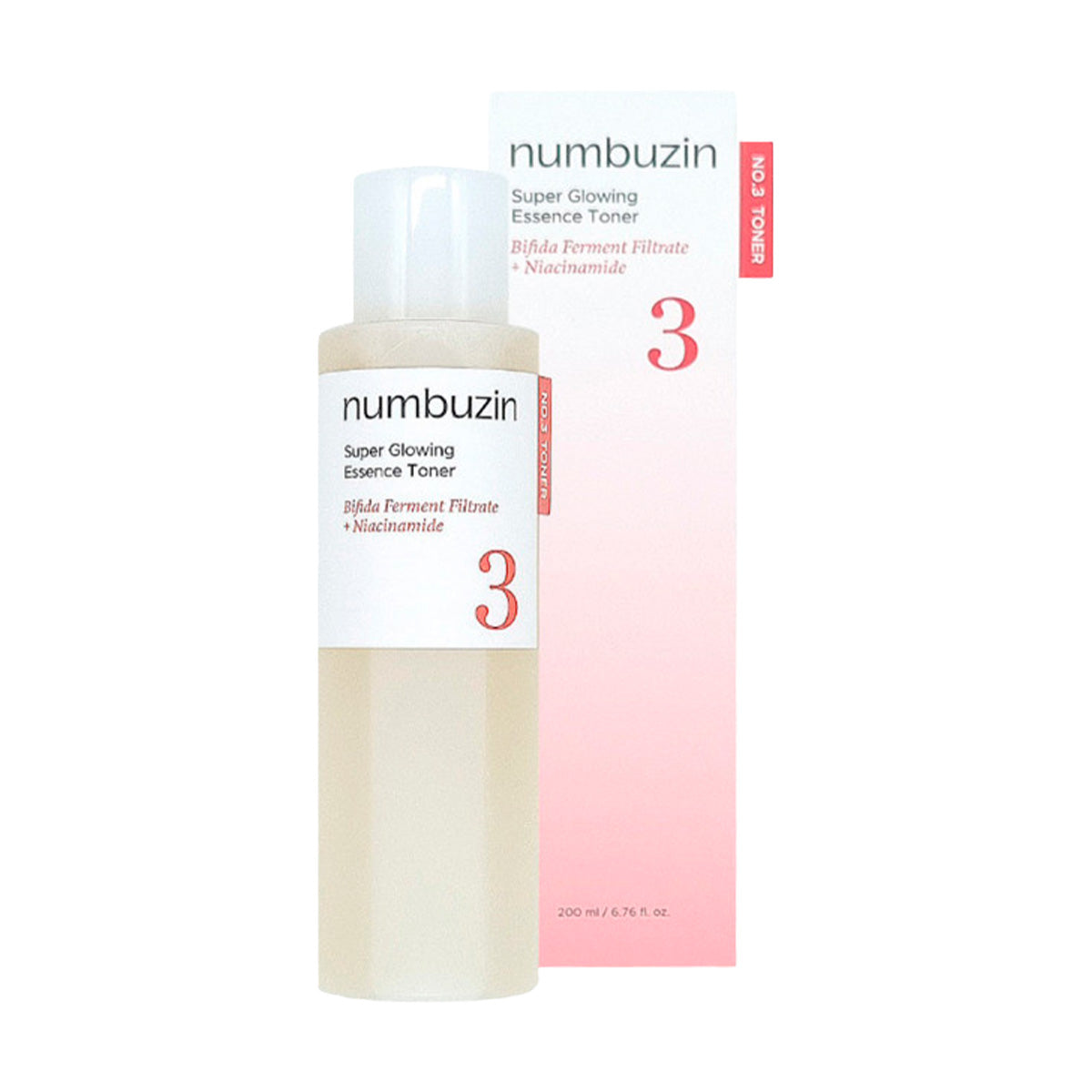Numbuzin No.3 Super Glowing Essence Toner 200ml