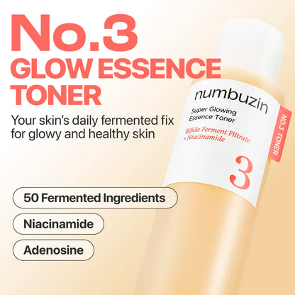 Numbuzin No.3 Super Glowing Essence Toner 200ml
