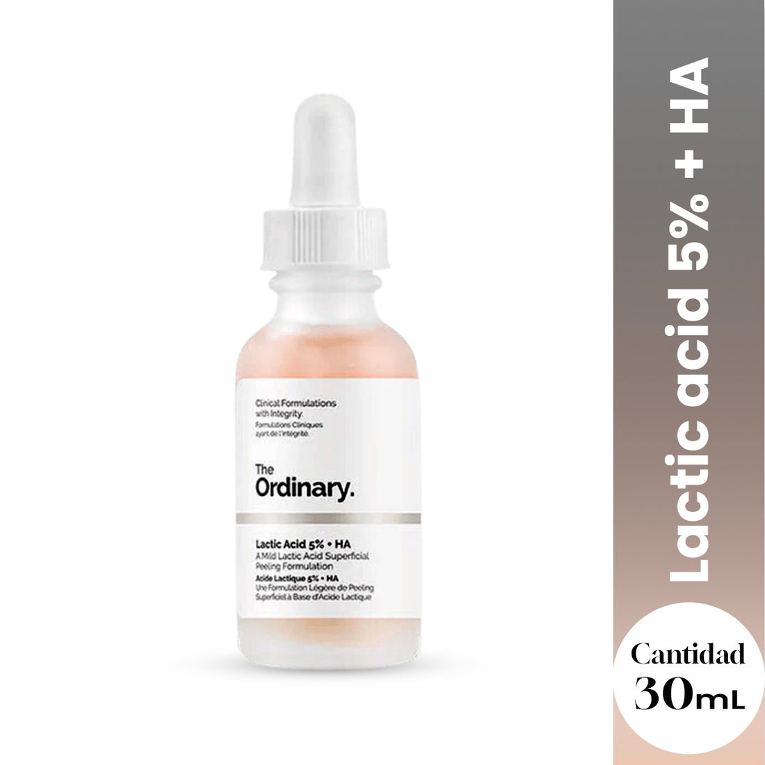 The Ordinary  Mejora la Textura y Luminosidad – Lactic Acid 5% + HA 30ml