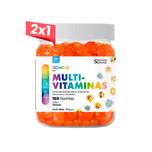 2x1 Gomitas Multivitaminas Adulto 150 Gomitas - Dermo Sumak