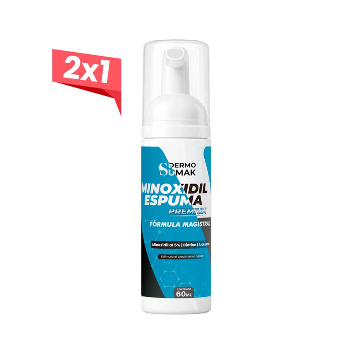 2x1 Minoxidil en espuma 5% 60ml - Dermo Sumak