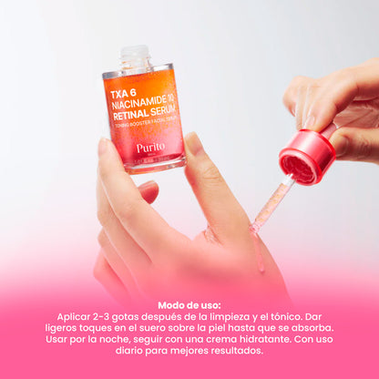 PURITO SEOUL Sérum Ácido Tranexámico (TXA) + Niacinamida 10% + Retinal