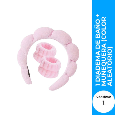 AGREGA TU REGALO! - DIADEMA DE BAÑO + MUÑEQUERA