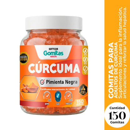 GOMITAS DE CURCUMA ADULTOS - SOTTCOR