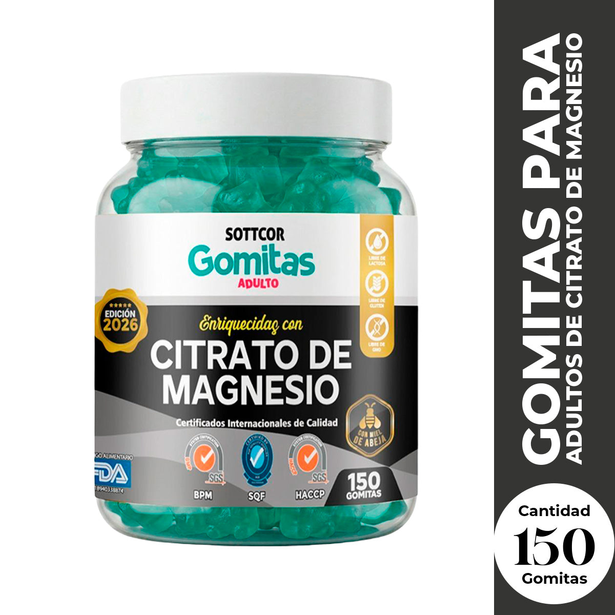 Gomitas Adultos Citrato de Magnesio - Sottcor