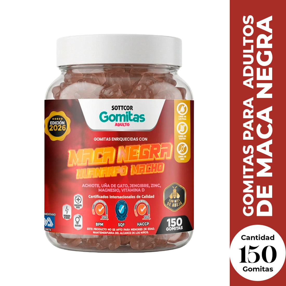 Gomitas con Maca Negra ADULTO - SOTTCOR