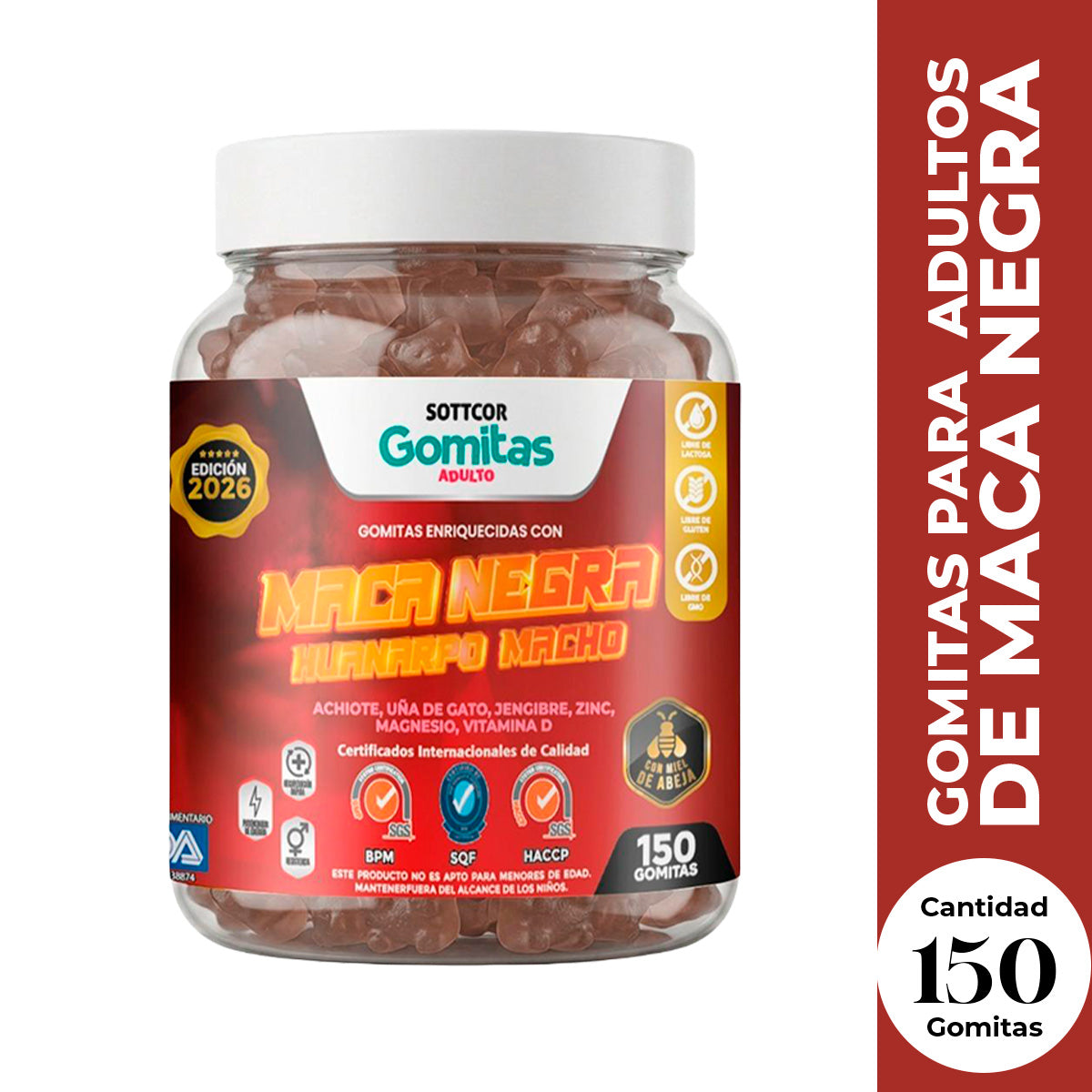 Gomitas con Maca Negra ADULTO - SOTTCOR