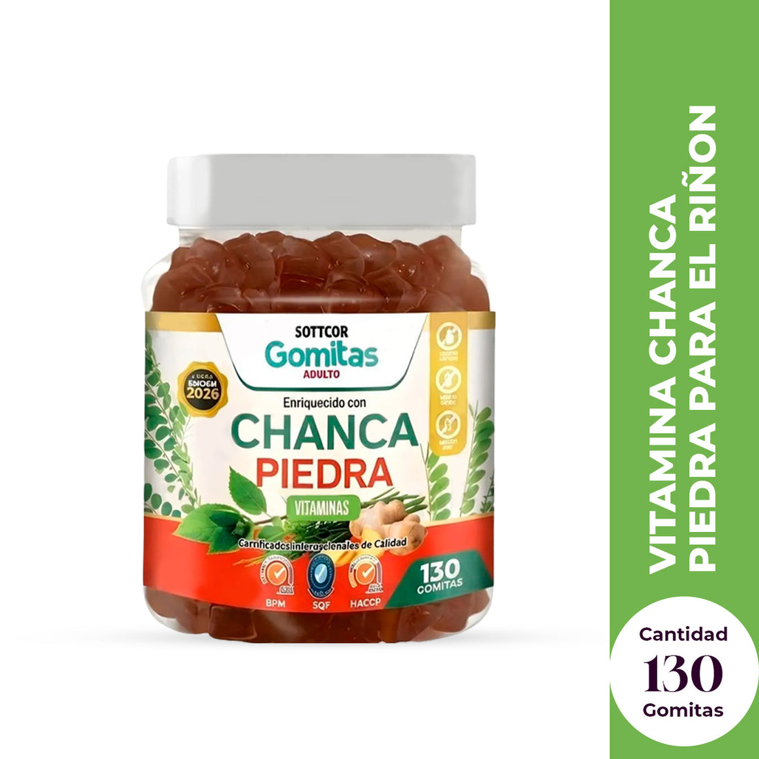 Gomitas para Adultos Chanca Piedra 150 Gomitas - Sottcor