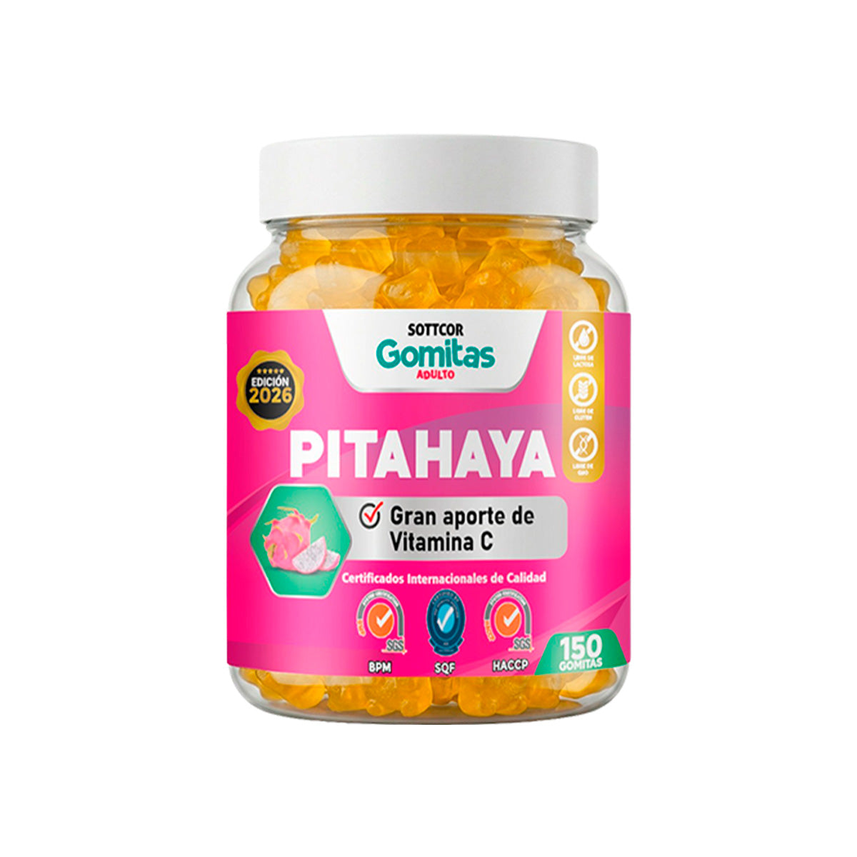 Gomitas para Adultos PITAHAYA 150 Gomitas - Sottcor