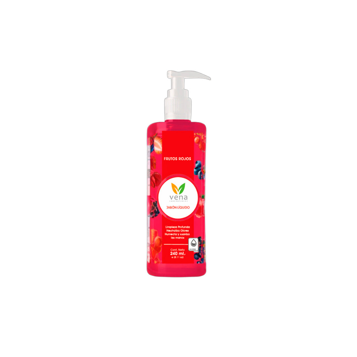 Vena Jabón Líquido para Manos con Glicerina 240ml – Limpieza Suave