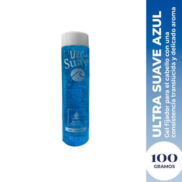 Vena Gel Fijador de Cabello – Fijación Ligera y Textura Suave – Azul Ultra Suave 100g