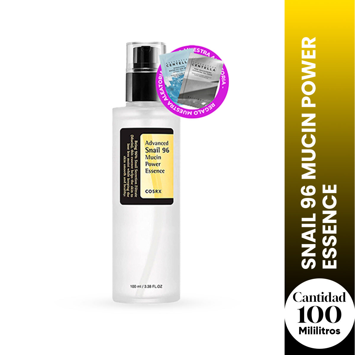 🐌 COSRX Esencia Facial Hidratante Reparadora – Snail 96 Mucin Power Essence 100ml + Regalo