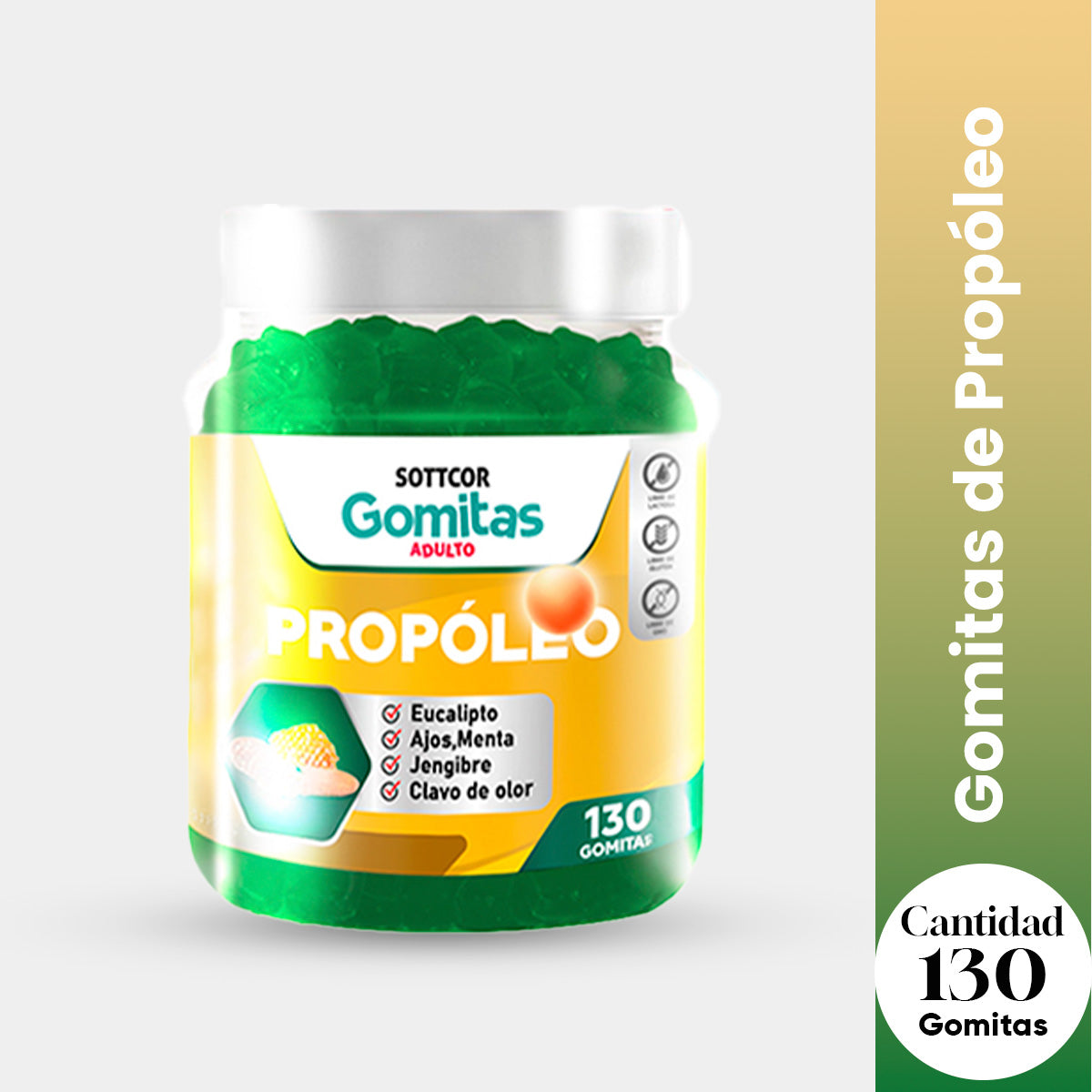 GOMITAS DE PROPOLIO ADULTO  - SOTTCOR