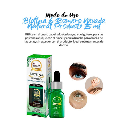 Biotina y Romero - Nevada Natural Products 15 ml