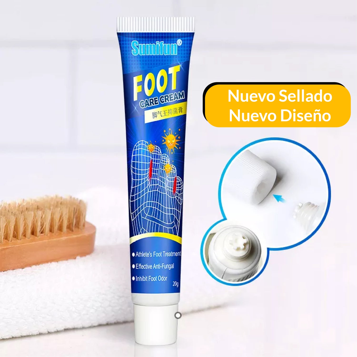 Crema Antihongos Para Pies de Atleta - Semifun 20g