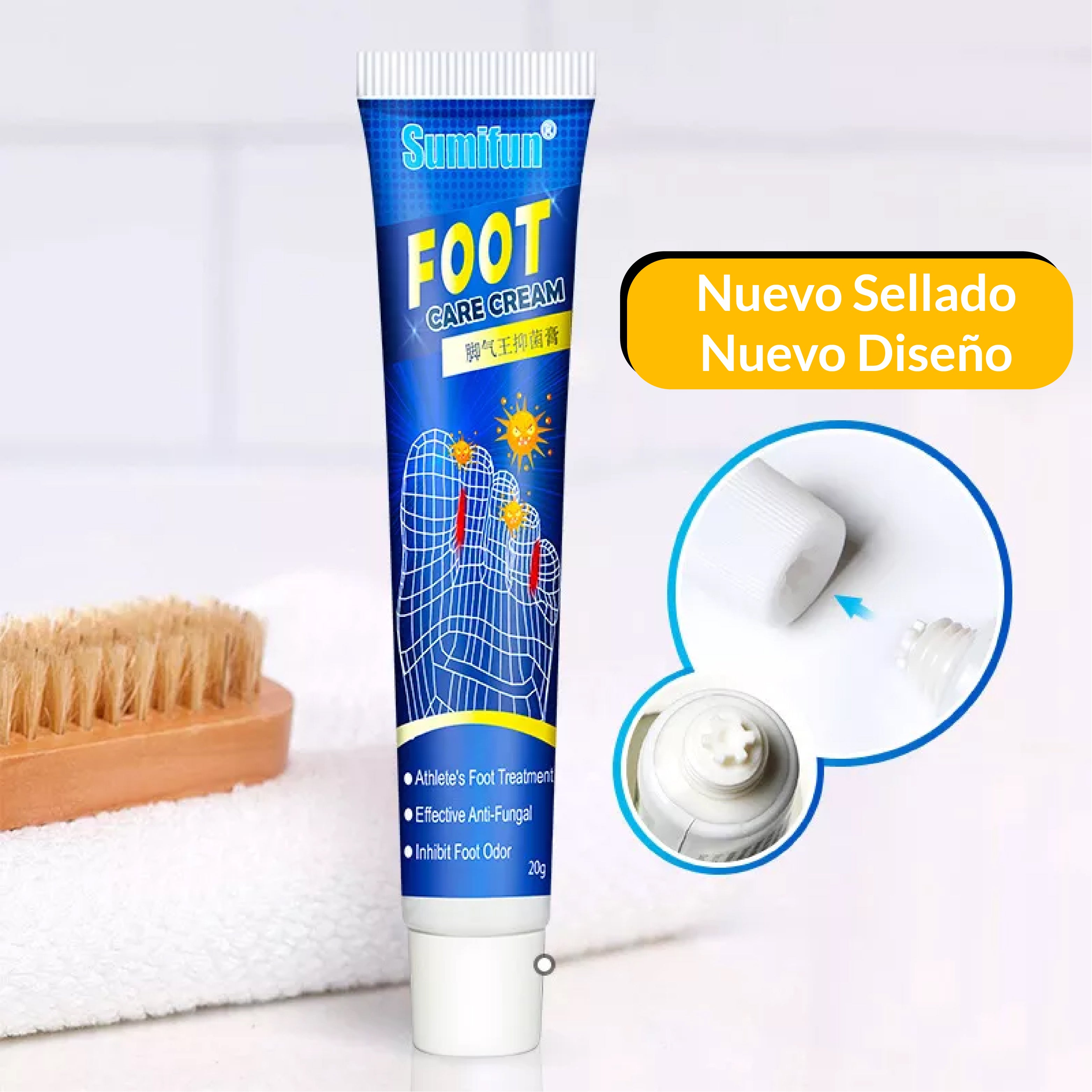 Crema Antihongos Para Pies de Atleta - Semifun 20g