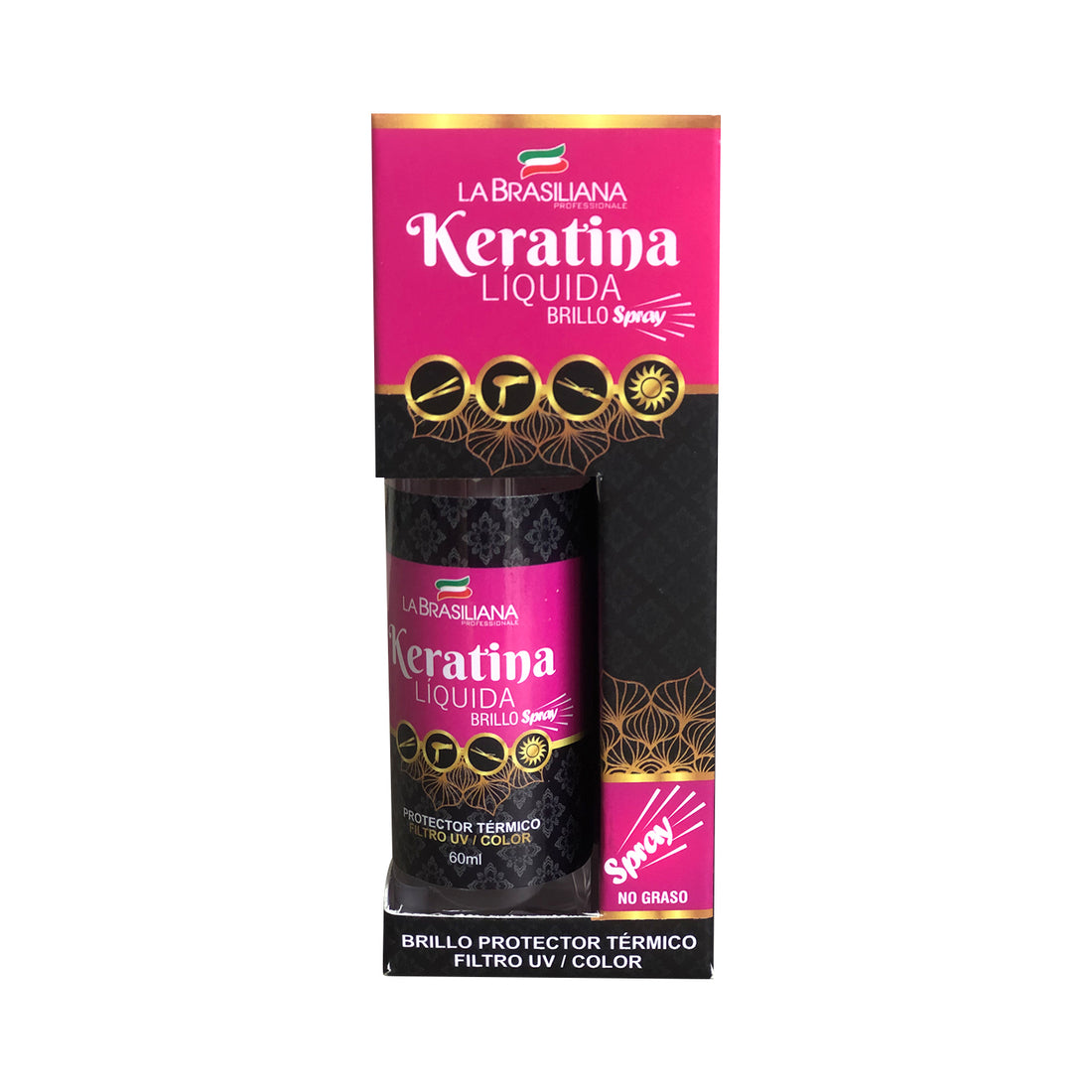 La Brasiliana Spray Capilar Protector – Protección Térmica + Filtro UV 60ml