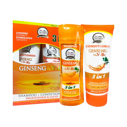 Nevada Shampoo + Acondicionador Ginseng V-B5 420ml + 200ml