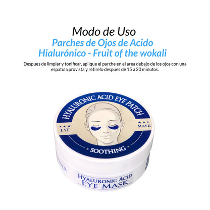 FRUIT OF THE WOKALI – MASCARILLA PARA OJERAS – ÁCIDO HIALURÓNICO – 60 PARCHES