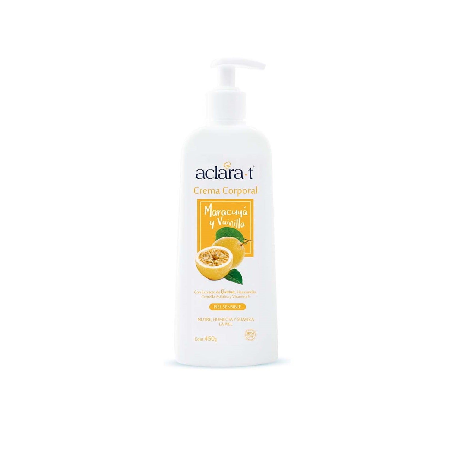 Aclara-T Crema Corporal Hidratante – Vainilla 450g
