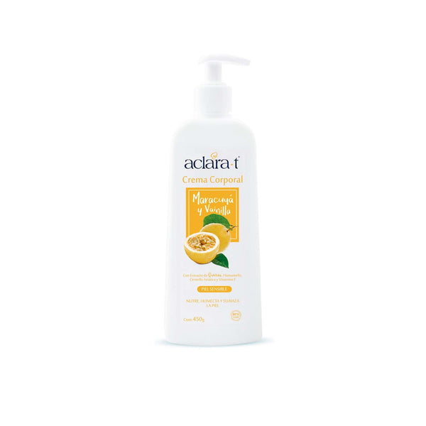 Aclara-T Crema Corporal Hidratante – Vainilla 450g